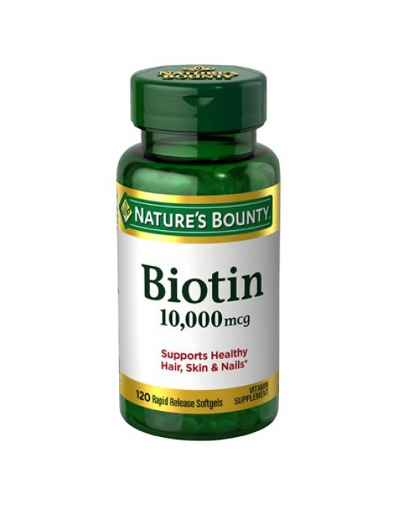 Nature's Bounty Suplemento Biotin 10000mcg (120 Cápsulas) Nature's Bounty Suplemento Biotin 10000mcg (120 Cápsulas)