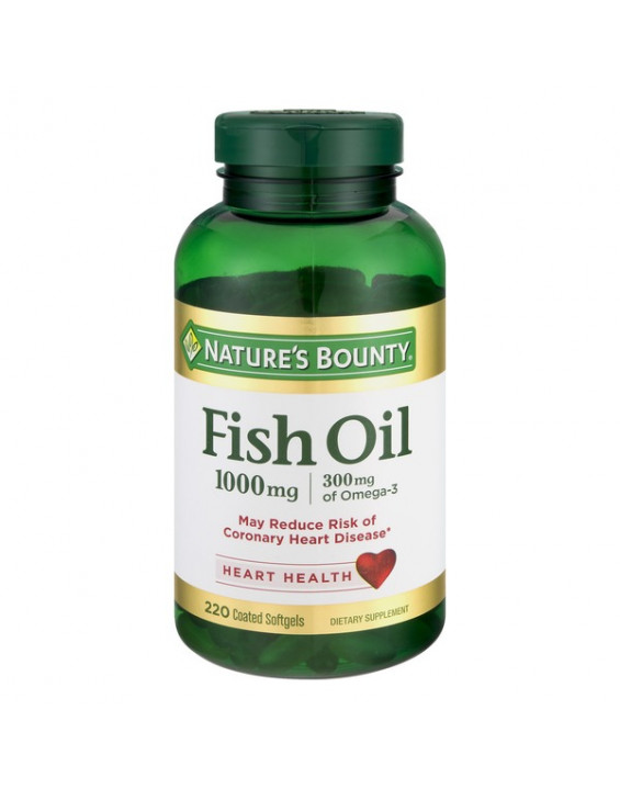Nature's Bounty Suplemento de Omega 3 Óleo de Peixe Fish Oil 1000mg (220 Cápsulas)