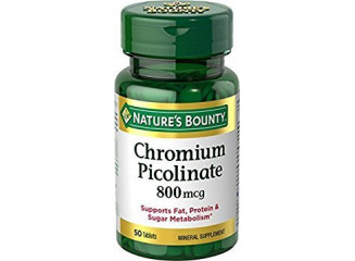 Nature's Bounty Suplemento de Cromo Chromium Picolinate 800mcg (50 Comprimidos)