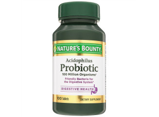 Nature's Bounty Suplemento Probiótico para Digestão Acidosphilus Probiotic (100 Cápsulas)