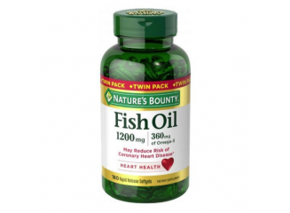 Nature's Bounty Suplemento de Omega 3 Óleo de Peixe Fish Oil 1200mg (180 Cápsulas)