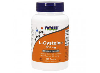 NOW Foods Suplemento L-Cysteine 500mg (100 Cápsulas)