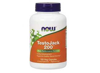NOW Foods Suplemento TestoJack 200 (120 Cápsulas)