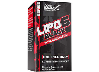 Nutrex Research Suplemento Termogênico Ultraconcentrado Lipo-6 Black (60 Cápsulas)