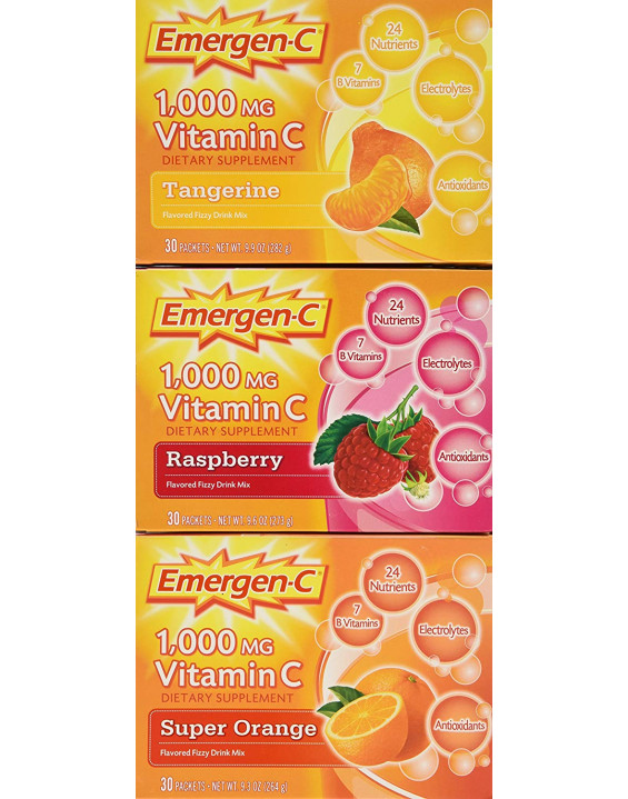 Emergen-c Bebida Instantânea Suplemento de Vitamina C 1000mg 