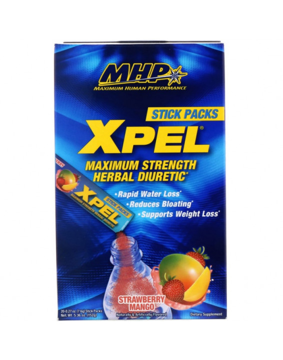 MHP Bebida Instantânea Diurética XPEL Sabor Morango e Manga