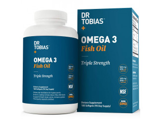 Dr. Tobias Suplemento de Omega 3 Óleo De Peixe Fish Oil 2000mg (180 Cápsulas)