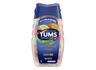 TUMS Anti-ácido Alívio para Azia Extra Strength 750 Sabor Frutas Sortidas TUMS Anti-ácido Alívio para Azia Extra Strength 750 Sabor Frutas Sortidas