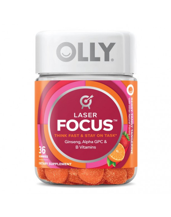 Olly Suplemento Vitamínico em Balas Gummies Laser Focus (Contém 36)
