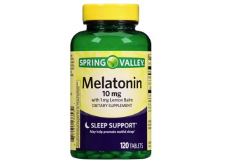Spring Vallery Suplemento de Melatonina 10mg (120 Cápsulas)