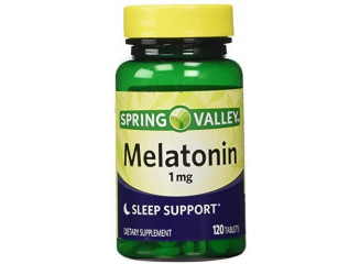Spring Valley Suplemento de Melatonina 1mg (120 Cápsulas)	