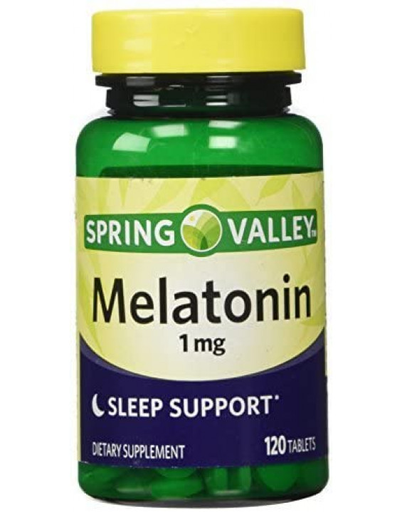 Spring Valley Suplemento de Melatonina 1mg (120 Cápsulas)	