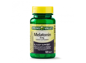 Spring Valley Suplemento de Melatonina 3mg (120 Cápsulas)