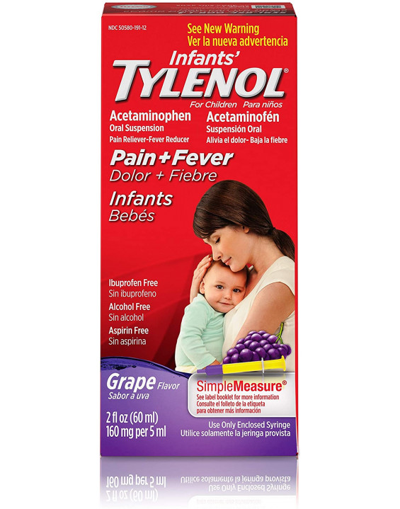Tylenol Analgésico Líquido Infantil Sabor Uva 60ml