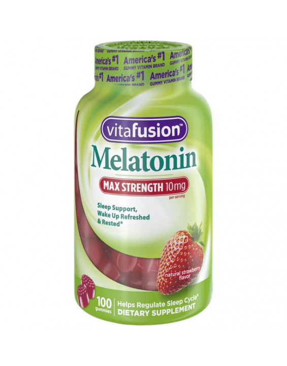 Vitafusion Suplemento de Melatonina em Balas Gummies 10mg (Contém 100)
